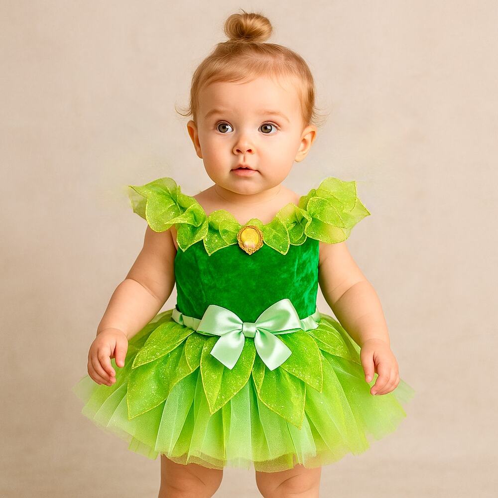 Disney Green Tinker Bell Baby Costume Dress